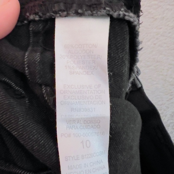 Democracy Gray Wash Denim "Ab" Technology Elastic Waistband Skinny Jeans size 10 - Picture 5 of 6